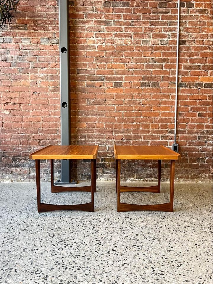 1960s Mid Century Teak Side End Tables