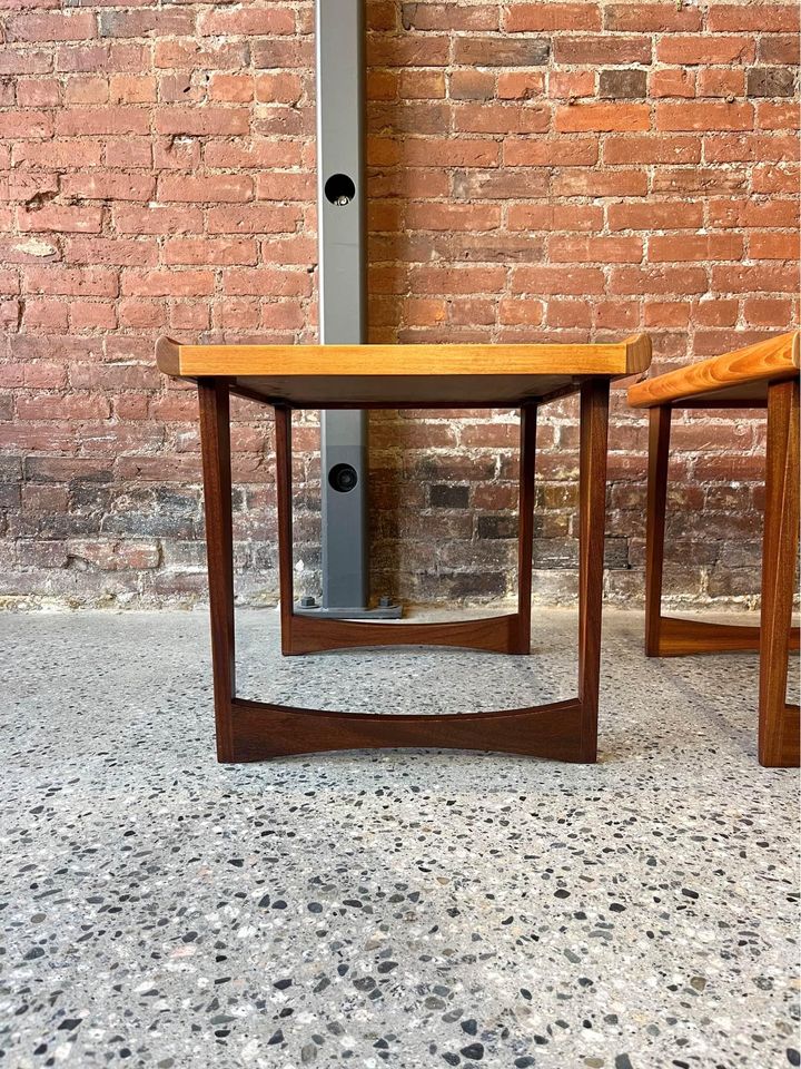 1960s Mid Century Teak Side End Tables