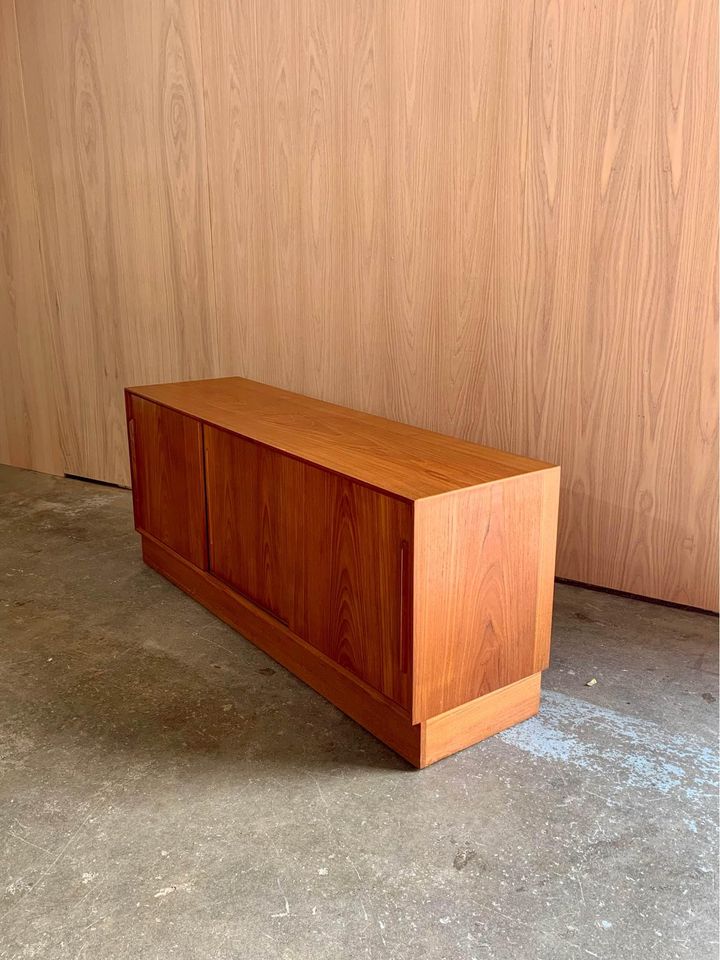 1960s Mid Century Teak Sideboard Credenza Media Stand