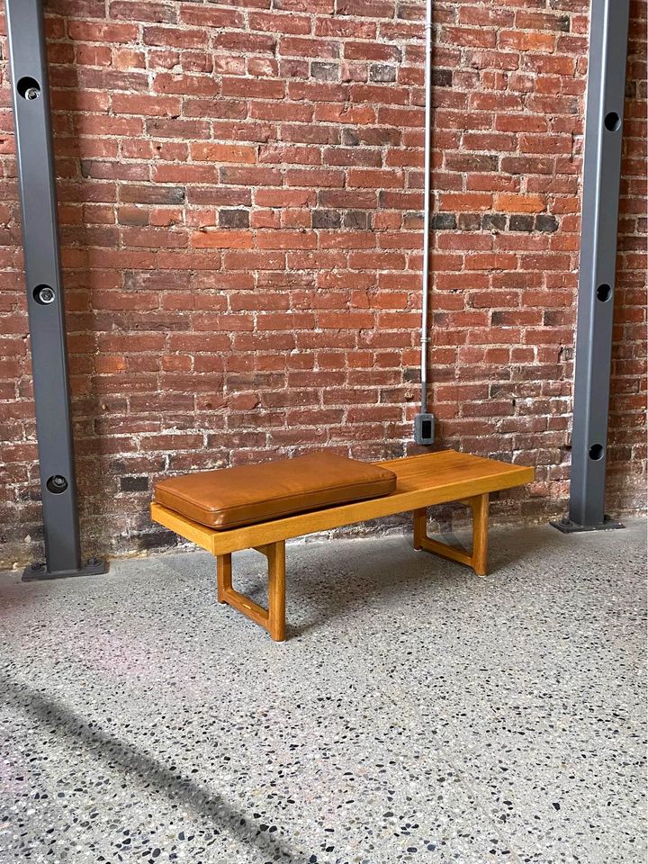 1960s Norwegian Oak Coffee Table Bench by Torbjørn Afdal