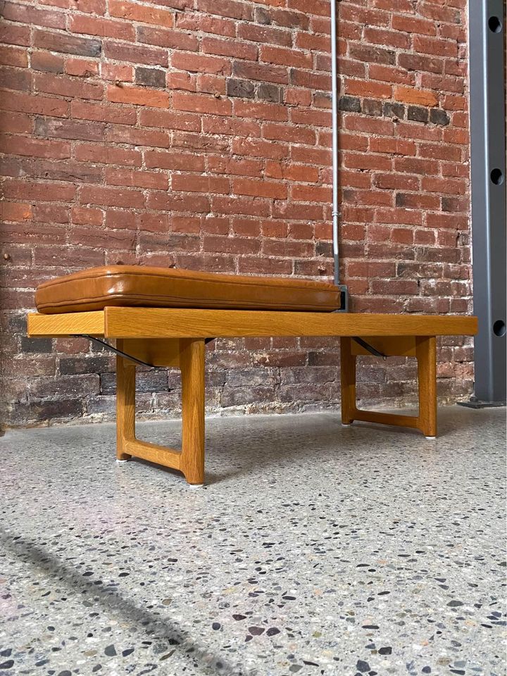 1960s Norwegian Oak Coffee Table Bench by Torbjørn Afdal