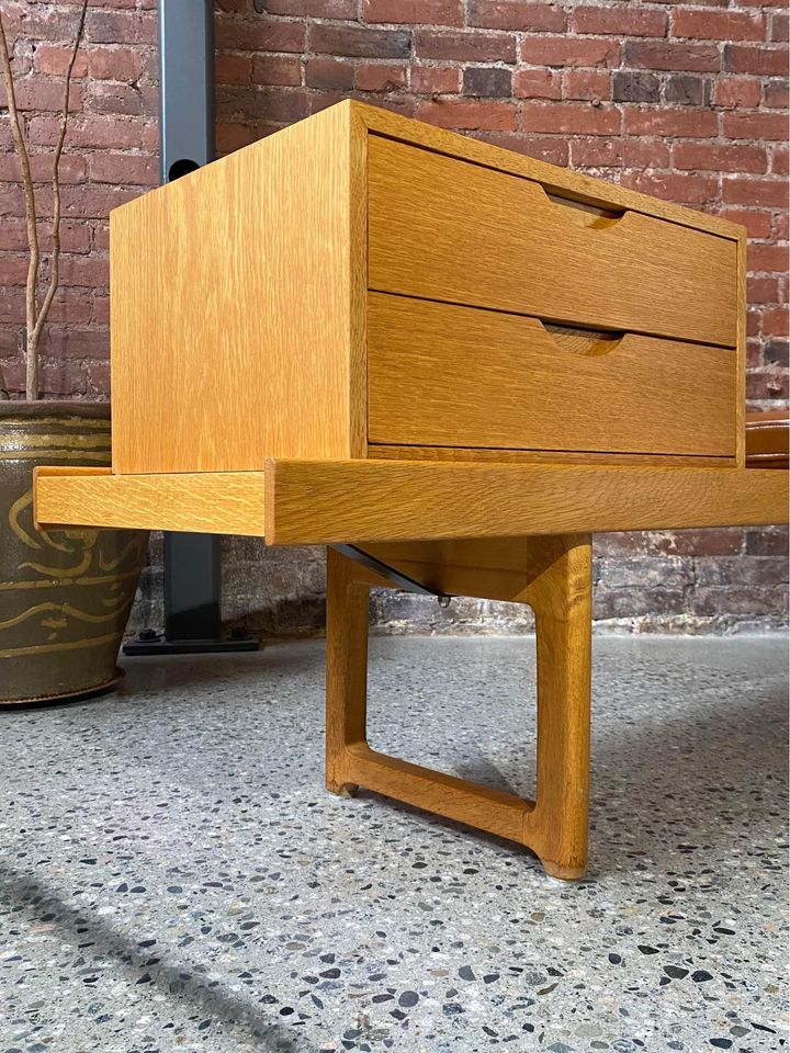 1960s Norwegian Oak Coffee Table  Bench by Torbjørn Afdal