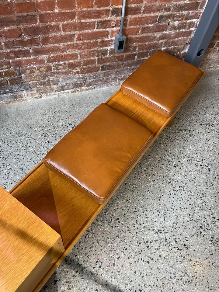 1960s Norwegian Oak Coffee Table  Bench by Torbjørn Afdal