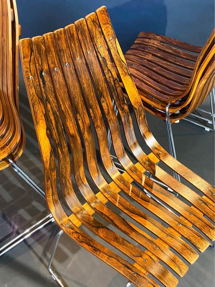 1960s Norwegian Rosewood Dining Chairs by Hans Brattrud