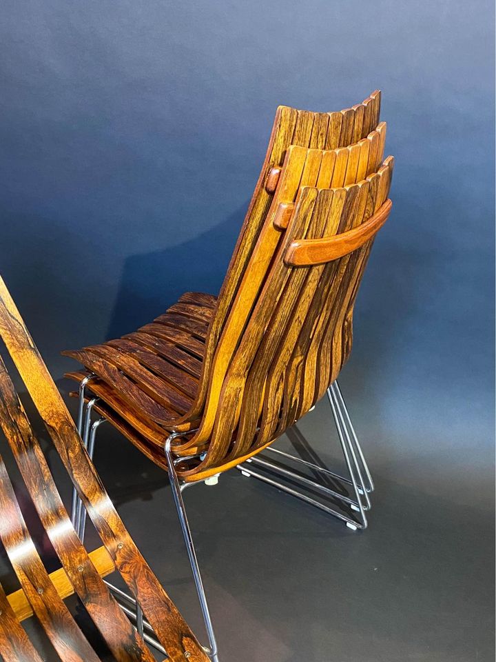 1960s Norwegian Rosewood Dining Chairs by Hans Brattrud