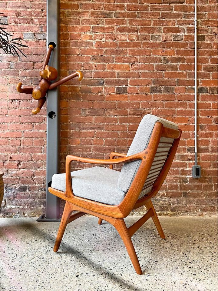 1960s Norwegian Teak Lounge Chair Gerhard Berg