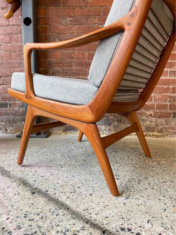 1960s Norwegian Teak Lounge Chair Gerhard Berg