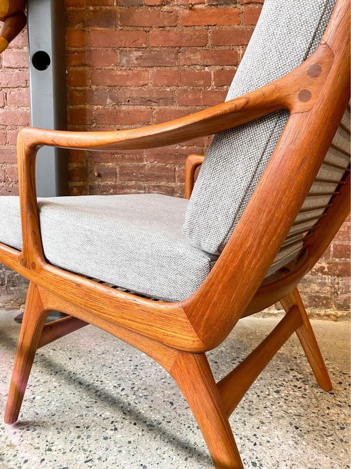 1960s Norwegian Teak Lounge Chair Gerhard Berg