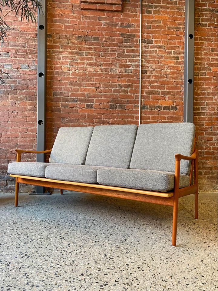 1960s Norwegian Teak Sofa by Fredrik Kayser