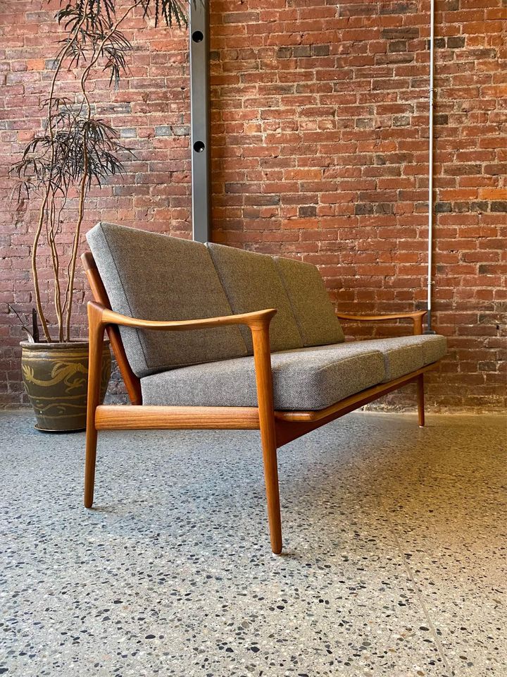 1960s Norwegian Teak Sofa by Fredrik Kayser