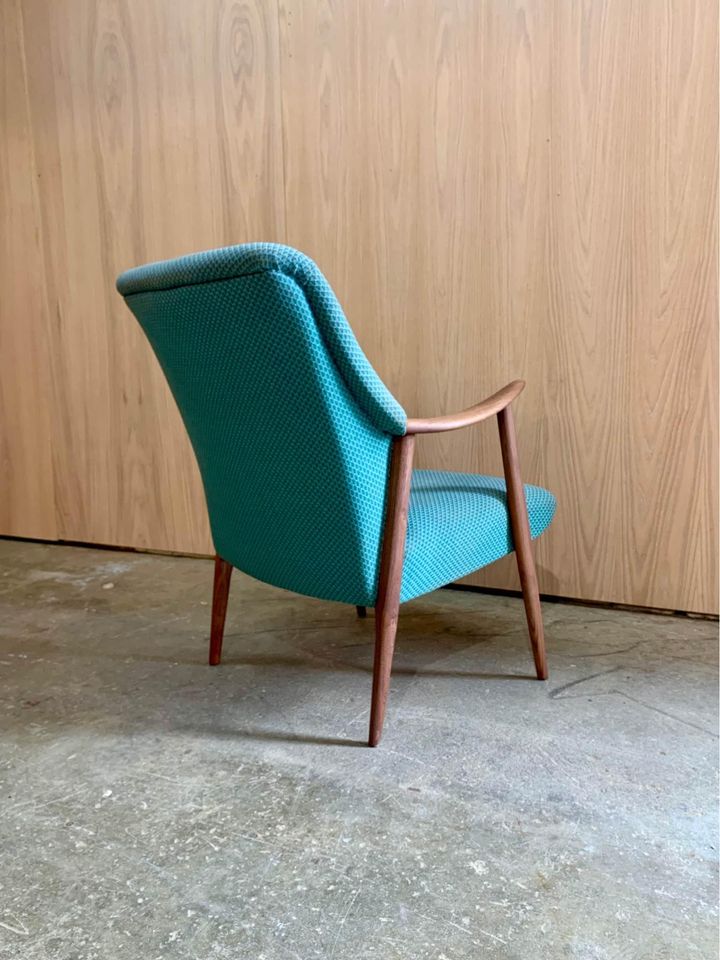 1960s Norwegian Walnut Lounge Chair