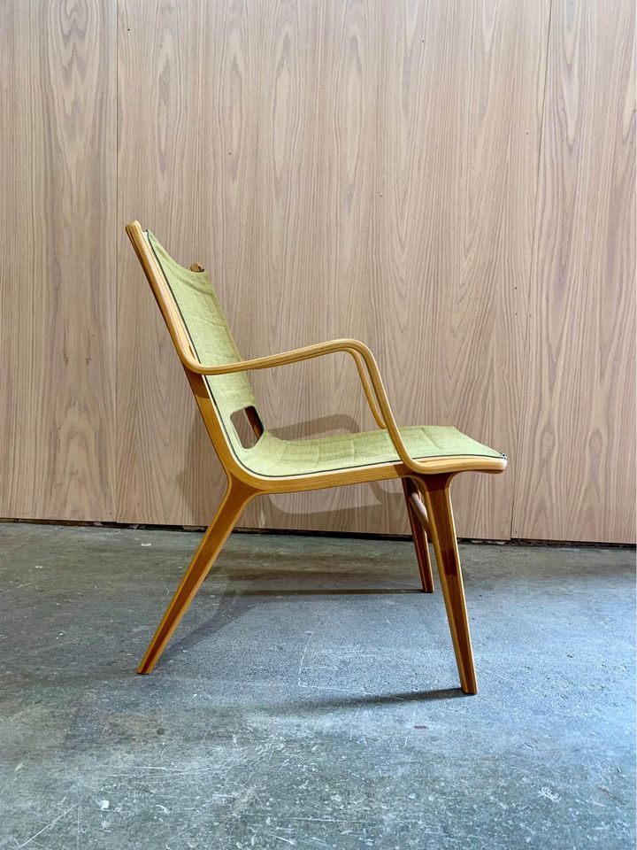 1960s Occasional “Axe” Chair by Peter Hvidt for Fritz Hansen