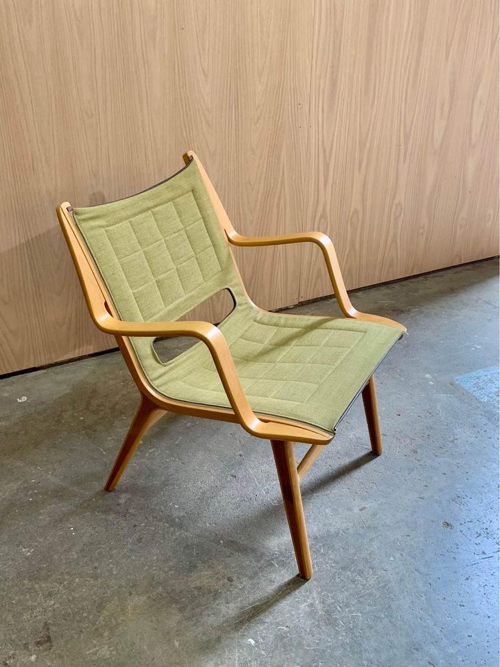 1960s Occasional “Axe” Chair by Peter Hvidt for Fritz Hansen