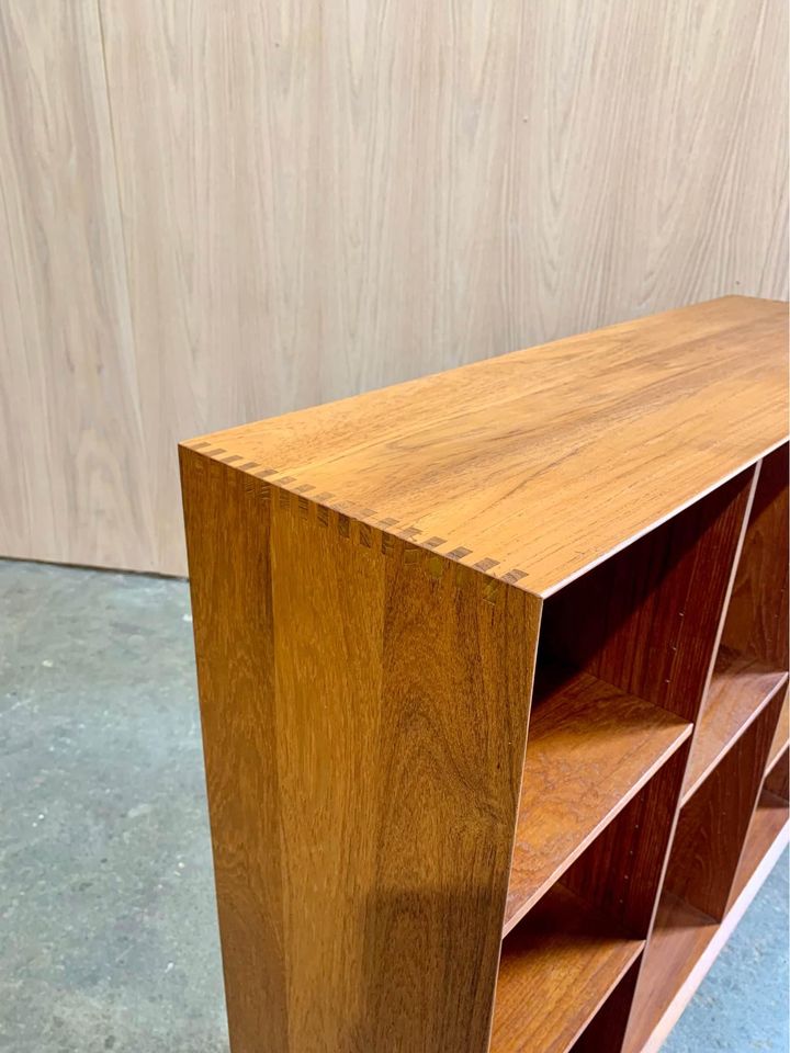 1960s Solid Teak Bookcase by Peter Hvidt for Søborg Møbelfabrik