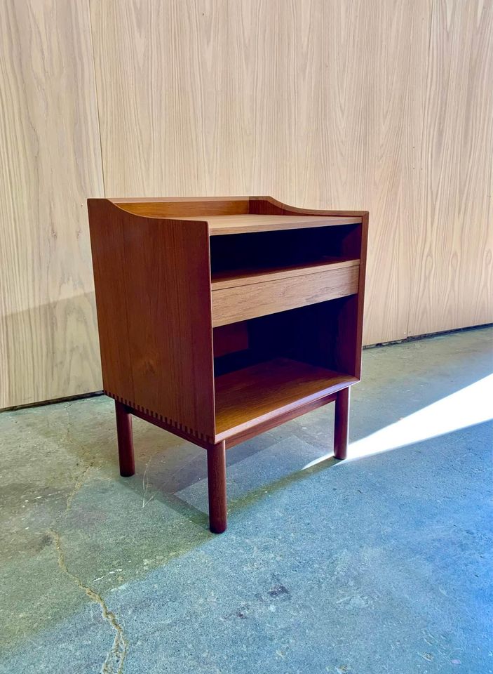 1960s Solid Teak Nightstands by Peter Hvidt