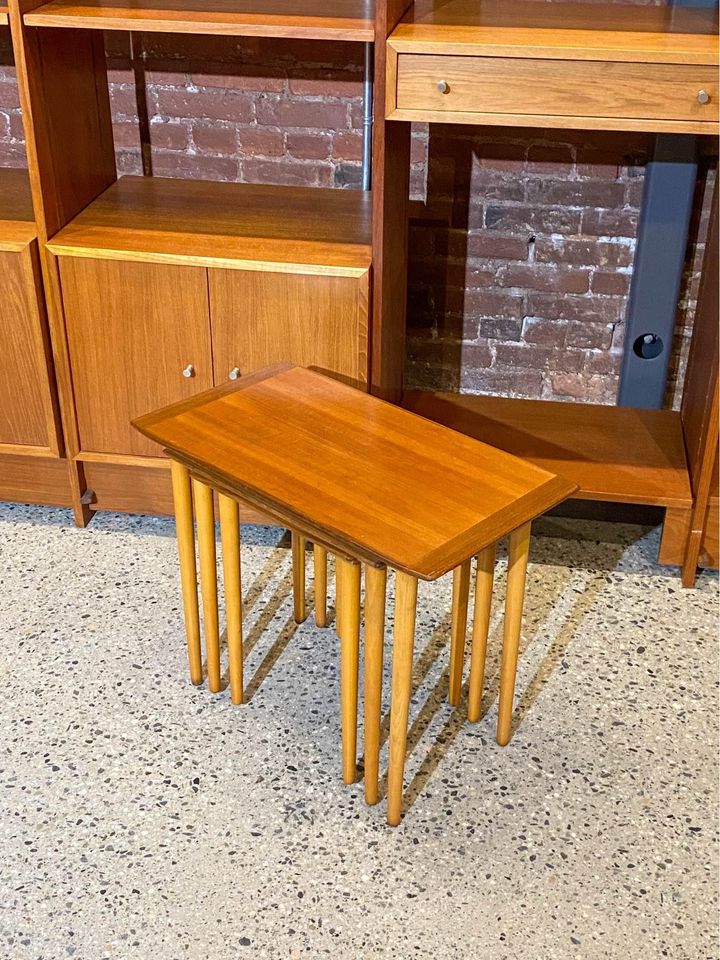 1960s Swedish Teak Nesting Side / End Tables