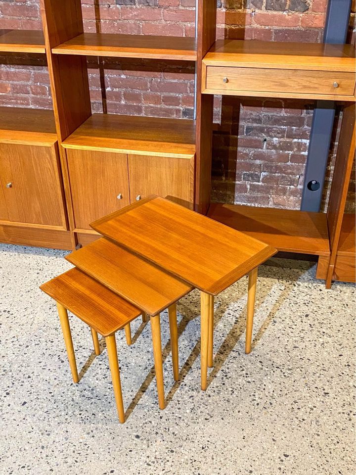 1960s Swedish Teak Nesting Side / End Tables