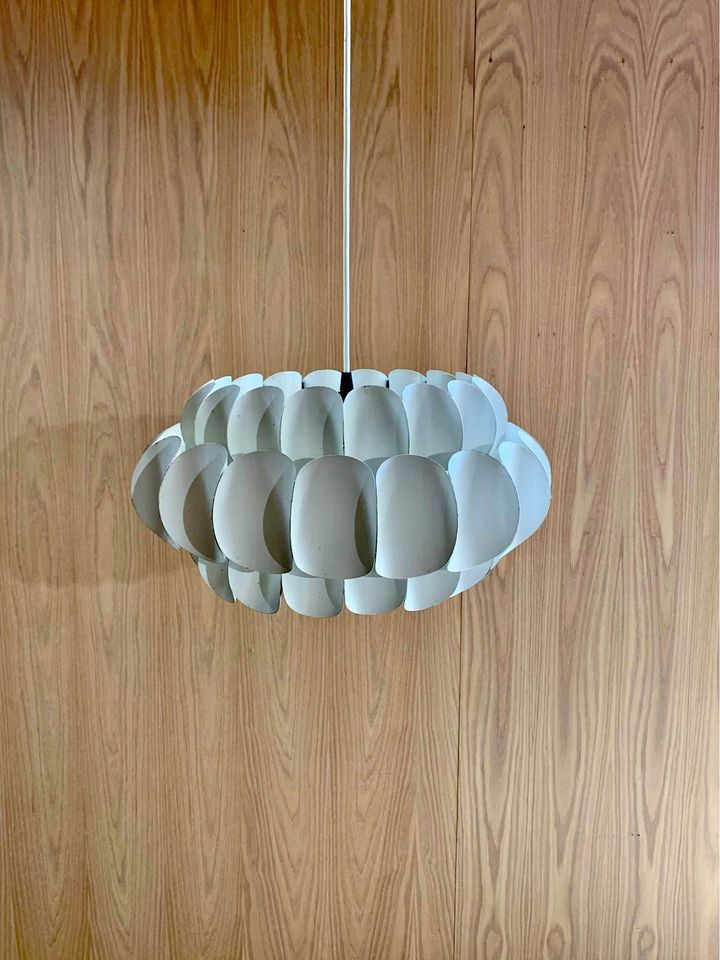 1960s Swiss Metal Pendant Lamp by H Zender for Temde