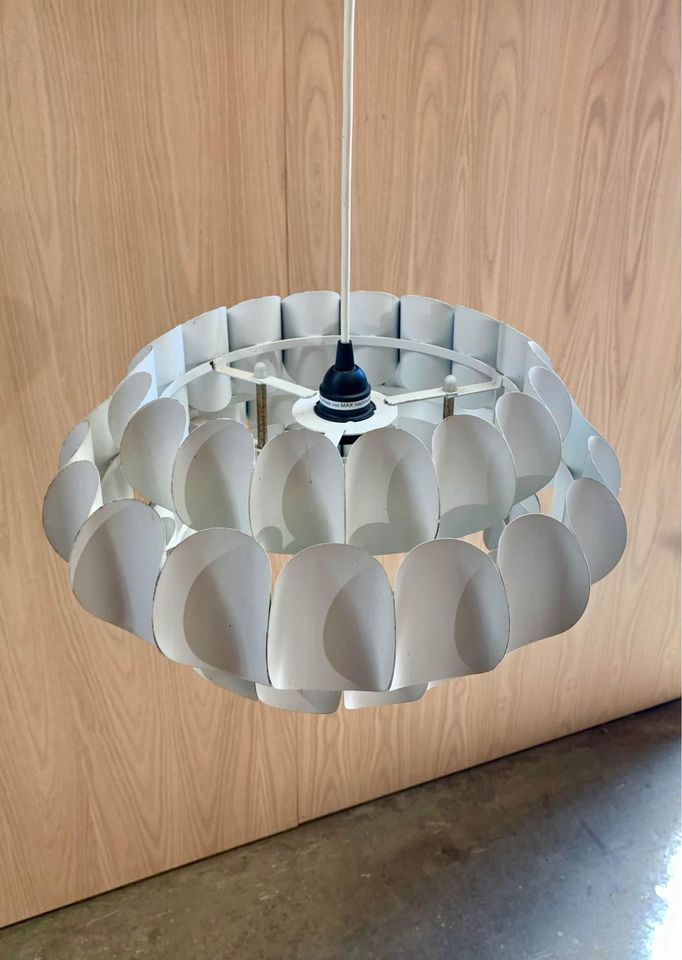 1960s Swiss Metal Pendant Lamp by H Zender for Temde