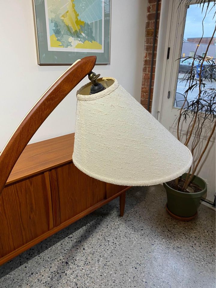 1960s Teak “Bow” Floor Lamp