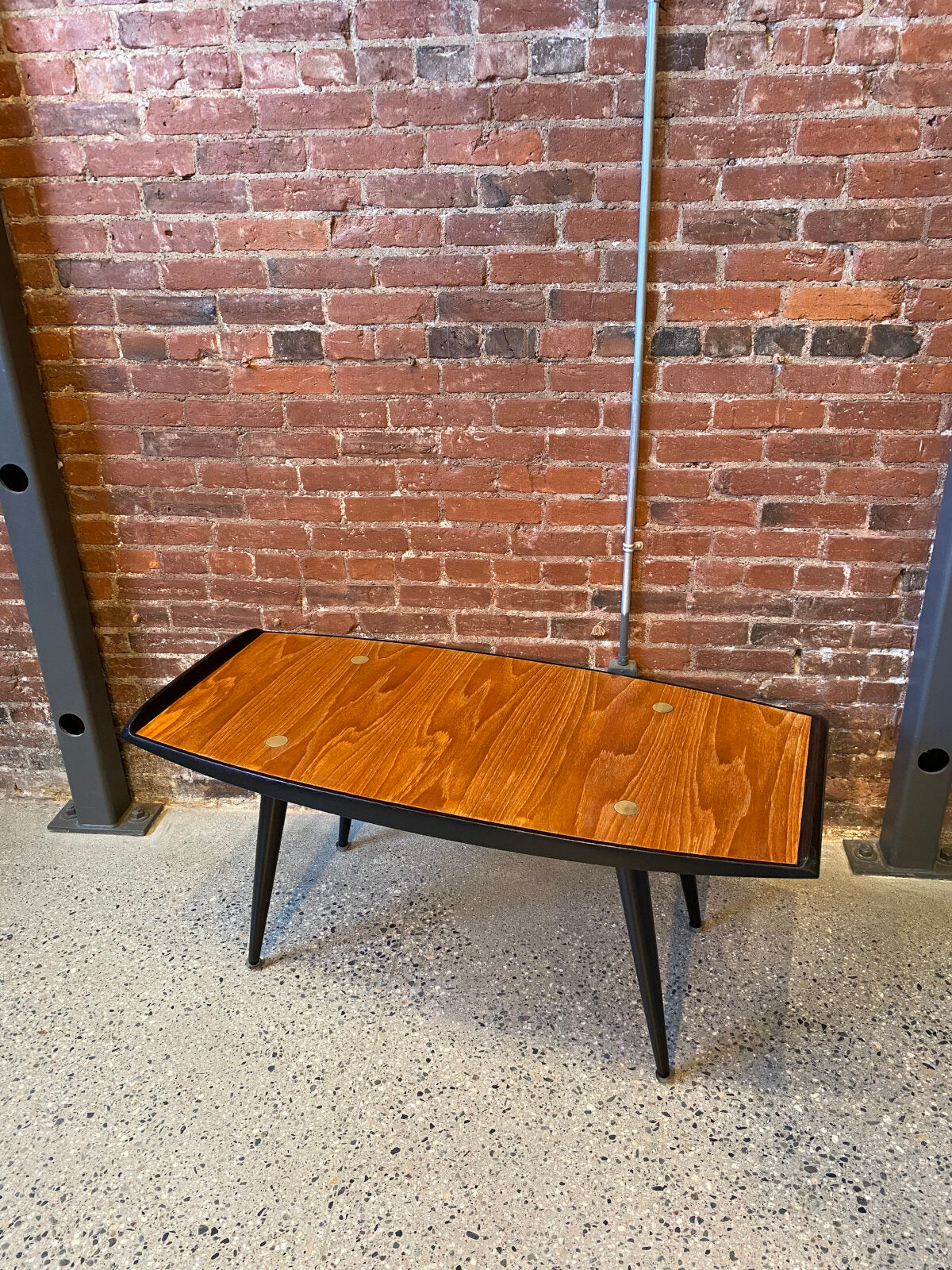 1960s Teak and Brass Coffee Table