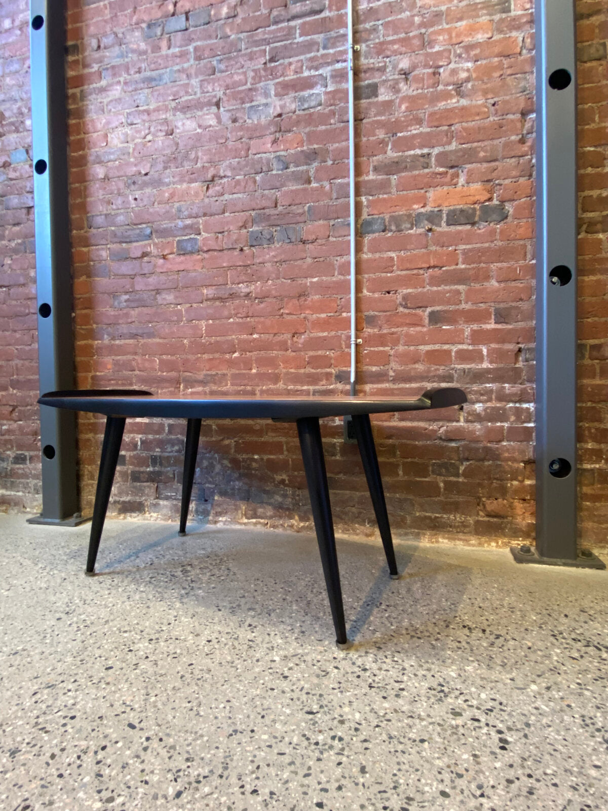 1960s Teak and Brass Coffee Table