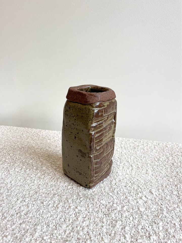 Sang-de-boeuf stoneware vase by Lane Gordon Thorlaksson