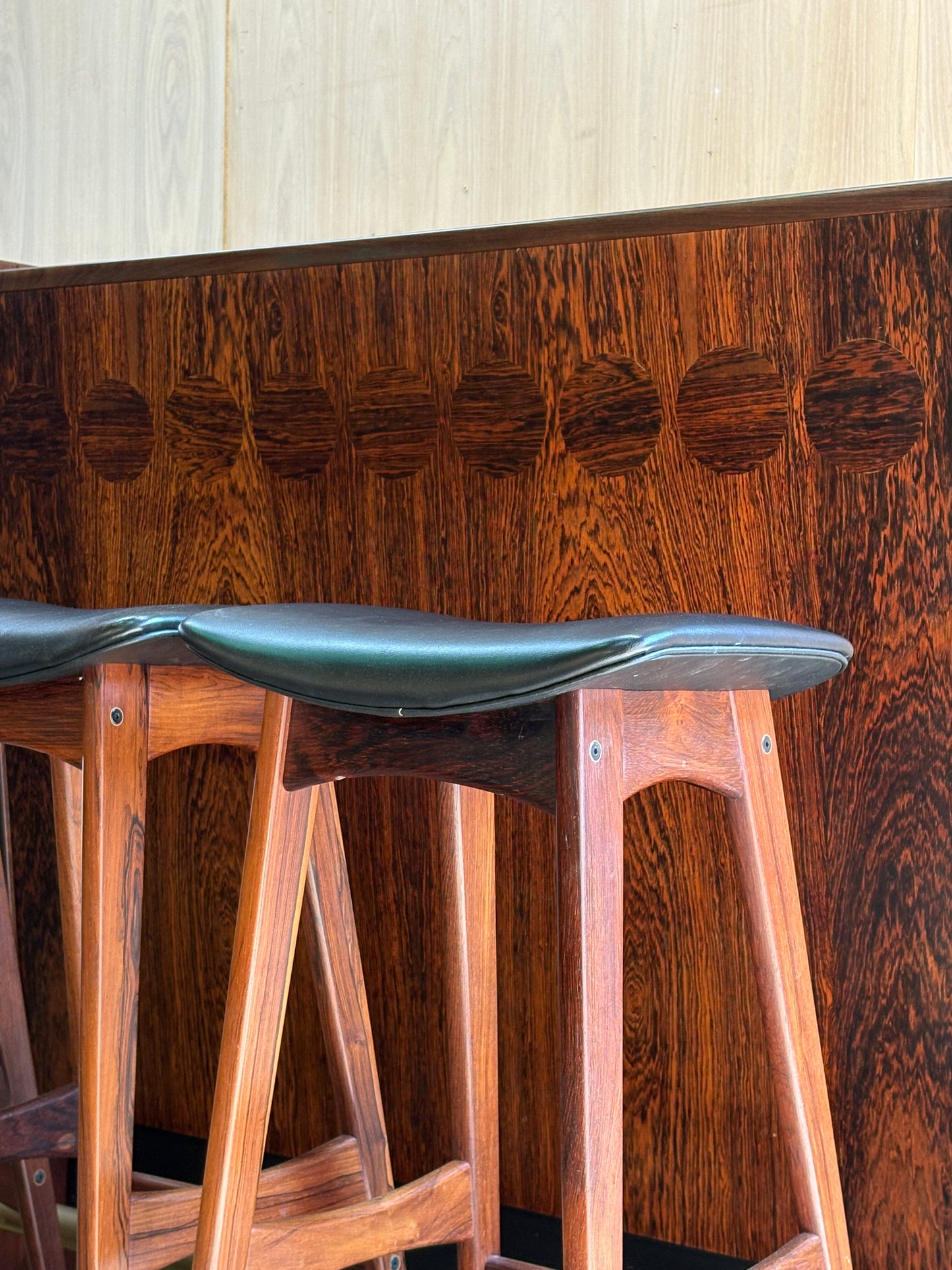 1960s Brazilian Rosewood Bar Set by Johannes Andersen