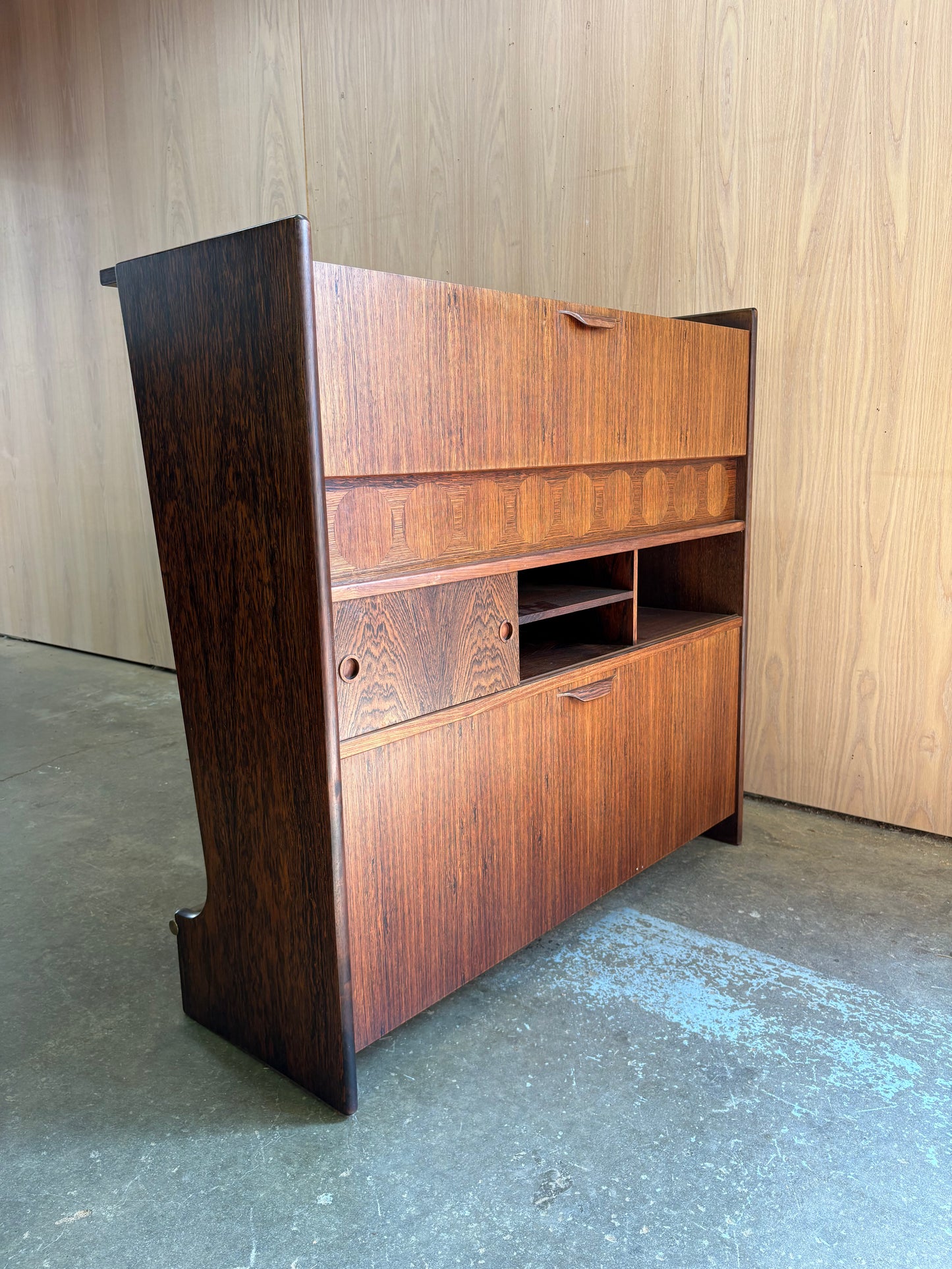 1960s Brazilian Rosewood Bar Set by Johannes Andersen