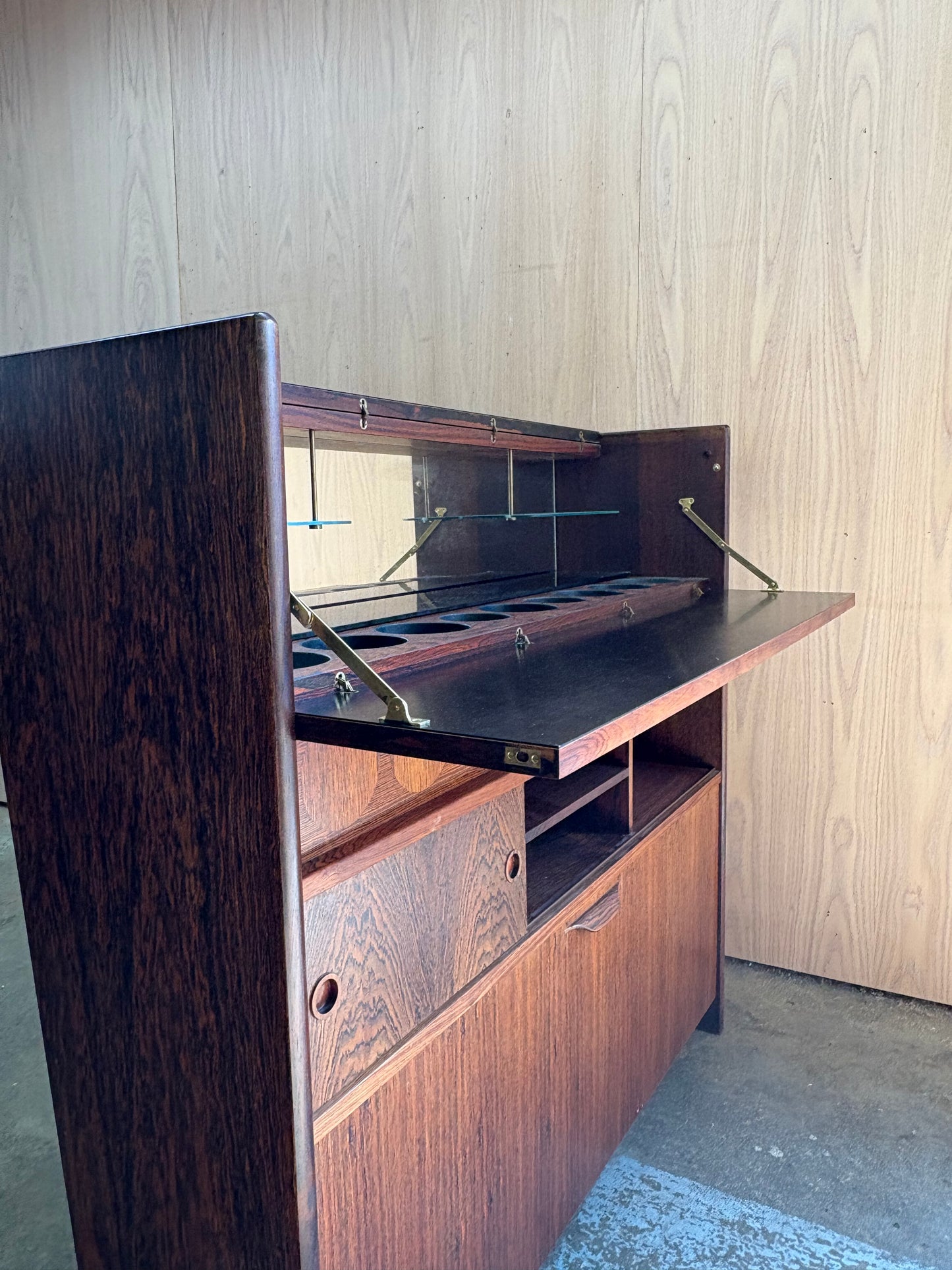 1960s Brazilian Rosewood Bar Set by Johannes Andersen