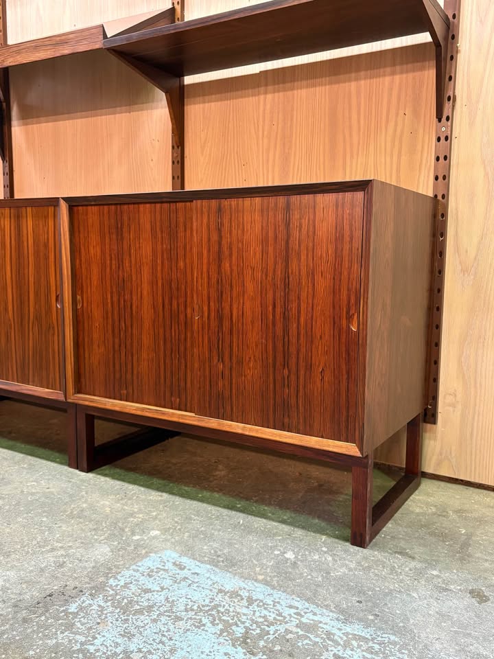 1960s Brazilian Rosewood Modular Bookcase System Cado by Poul Cadovius