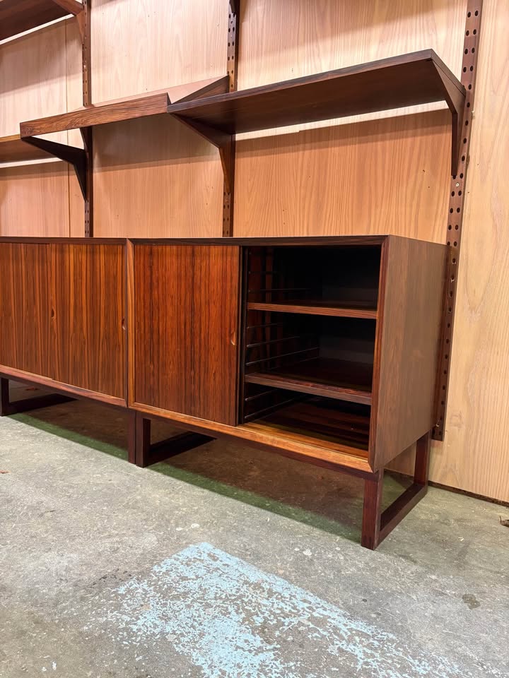 1960s Brazilian Rosewood Modular Bookcase System Cado by Poul Cadovius