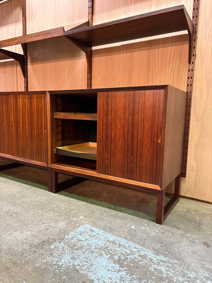 1960s Brazilian Rosewood Modular Bookcase System Cado by Poul Cadovius