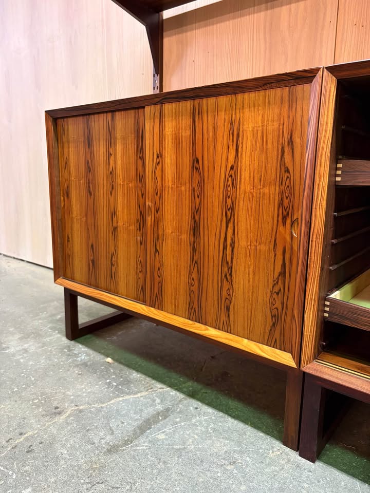 1960s Brazilian Rosewood Modular Bookcase System Cado by Poul Cadovius