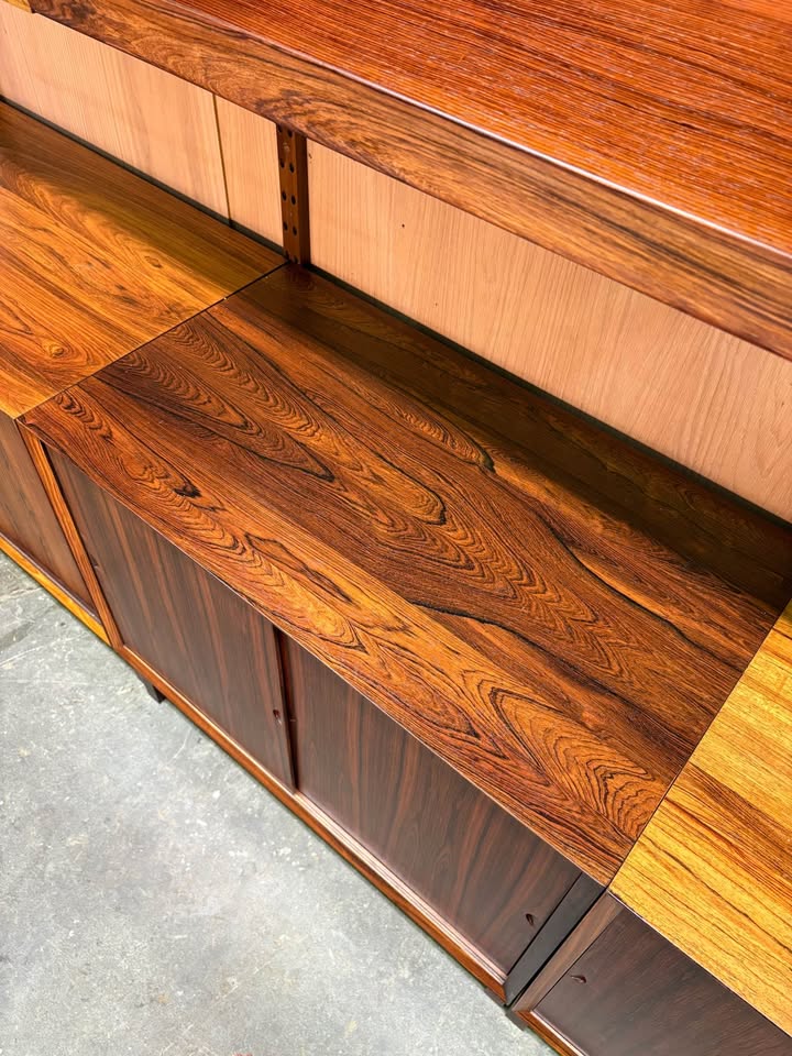 1960s Brazilian Rosewood Modular Bookcase System Cado by Poul Cadovius