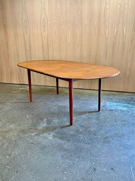 1960s Canadian Teak Dining Table with Butterfly Leaf