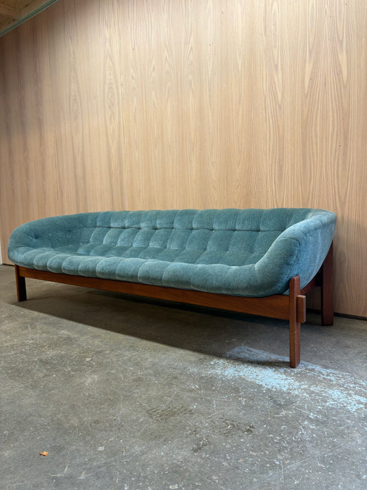 1960s Canadian Teak Tub Sofa by R Huber