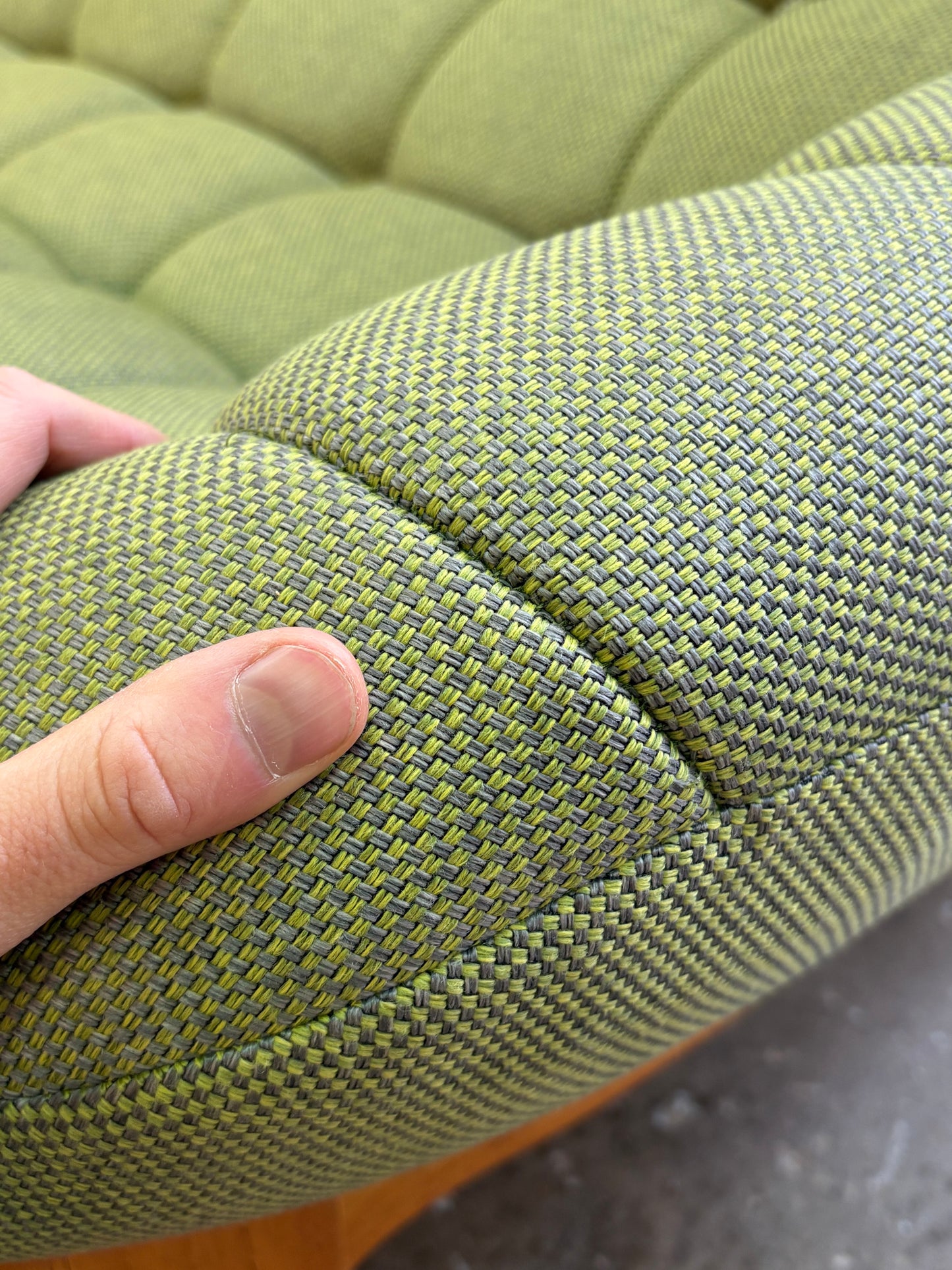 1960s Canadian Teak “Scoop” Sofa by R Huber