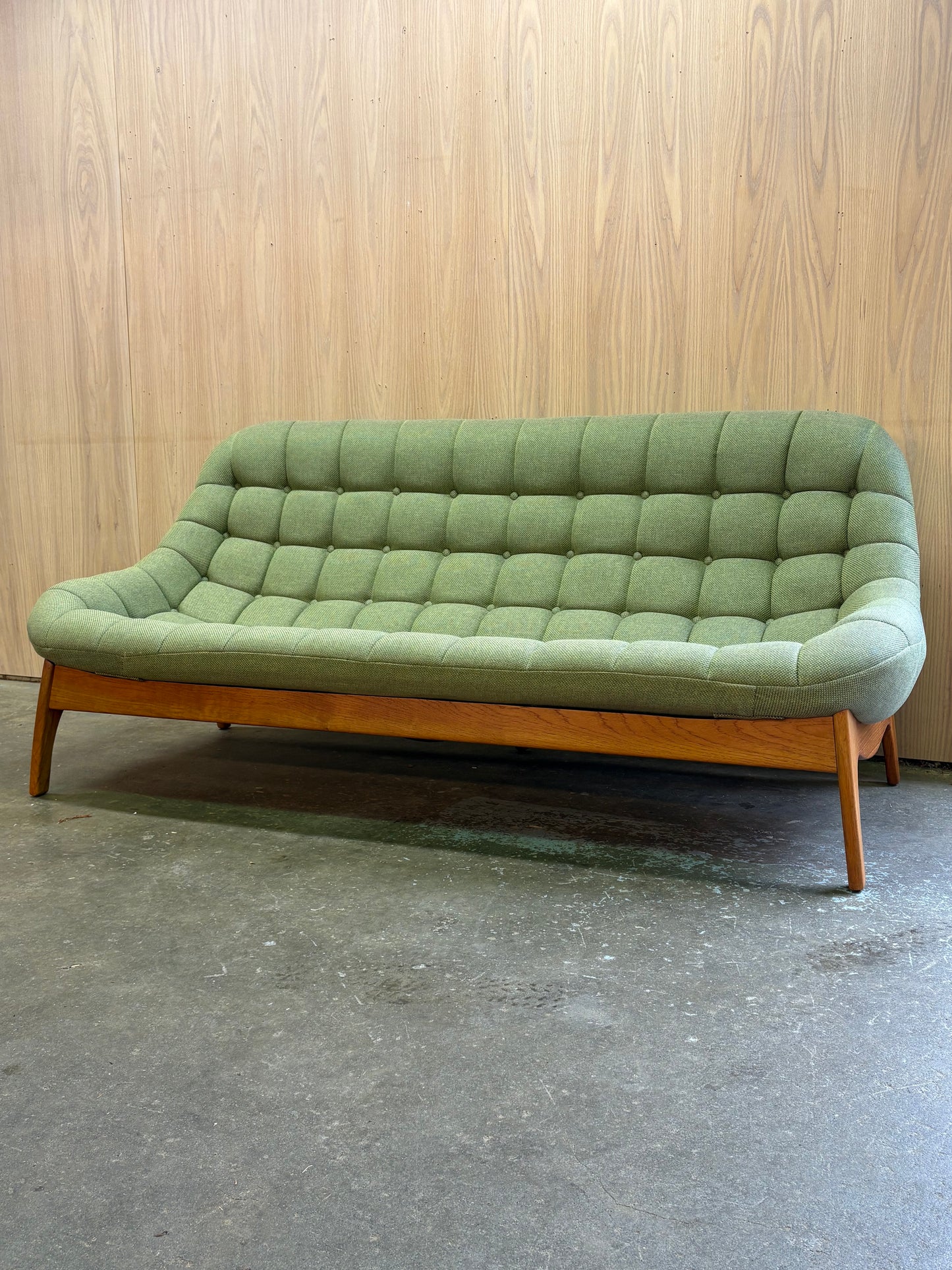 1960s Canadian Teak “Scoop” Sofa by R Huber