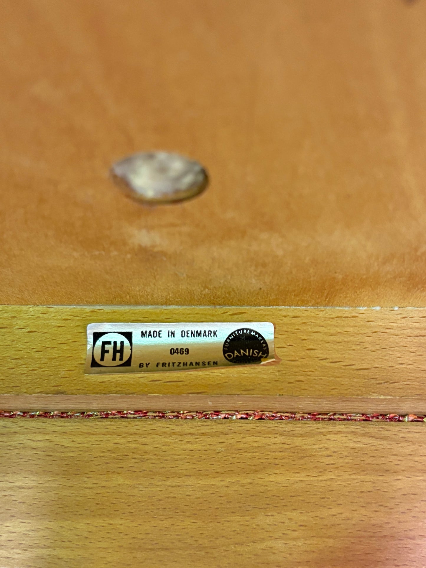 1960s Danish Oak Lounge Chair by Fritz Hansen