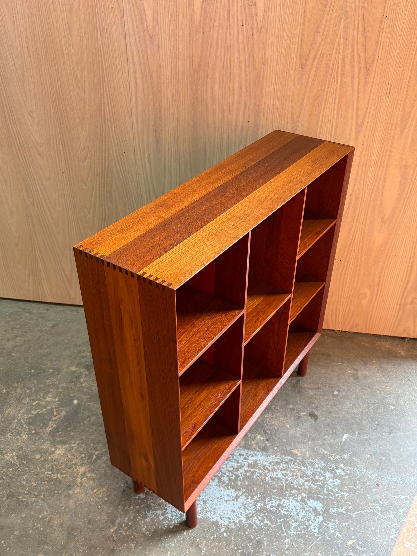 1960s Danish Solid Teak Bookcase by Peter Hvidt for Soborg Møbelfabrik