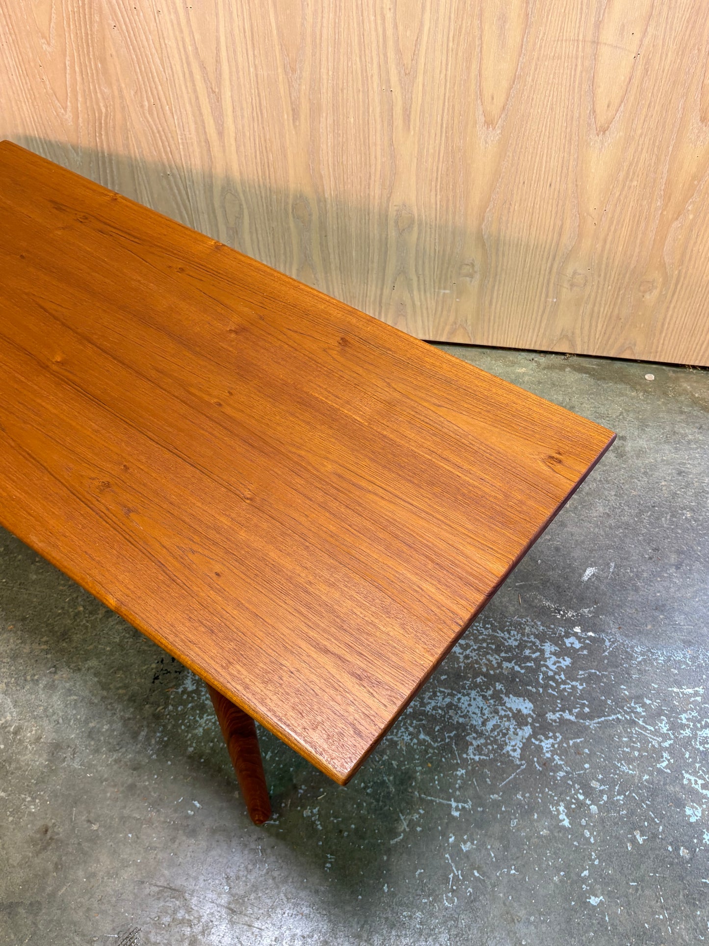 1960s Danish Solid Teak Coffee Table by Hans Wegner