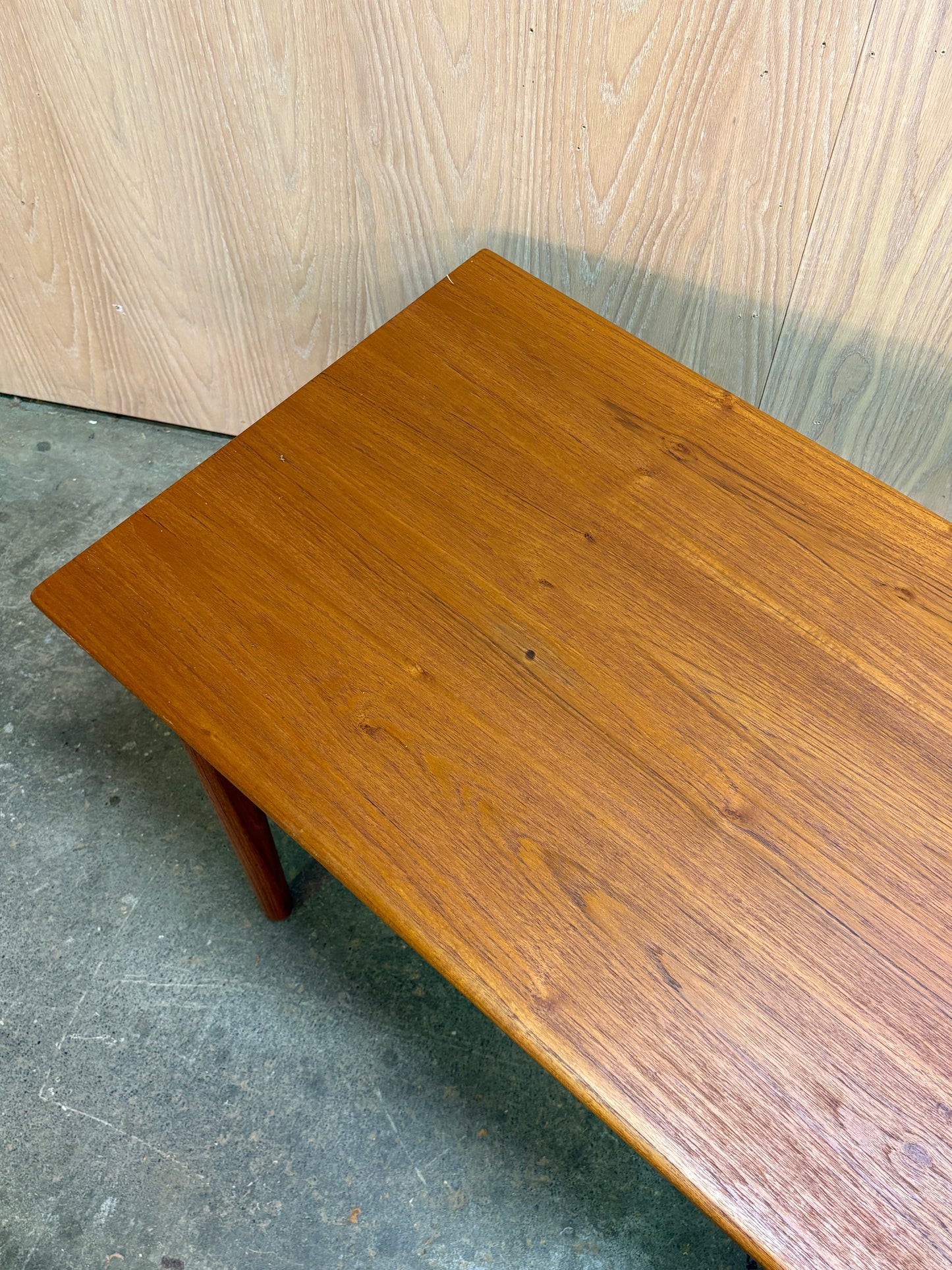 1960s Danish Solid Teak Coffee Table by Hans Wegner