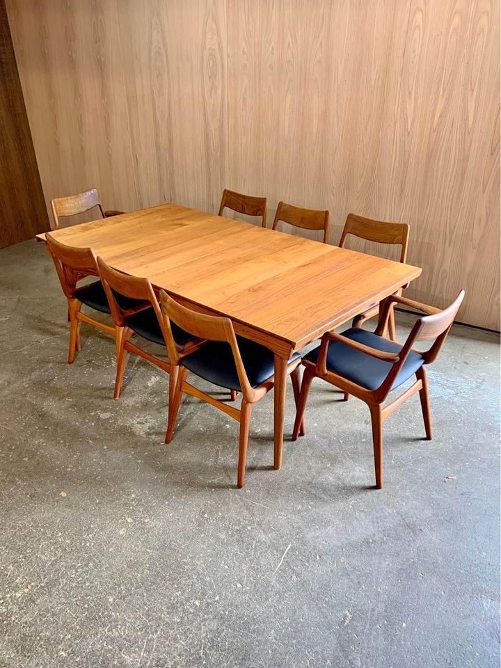 1960s Danish Solid Teak Dining Table by Finn Juhl