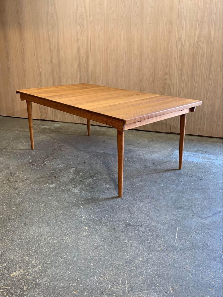 1960s Danish Solid Teak Dining Table by Finn Juhl