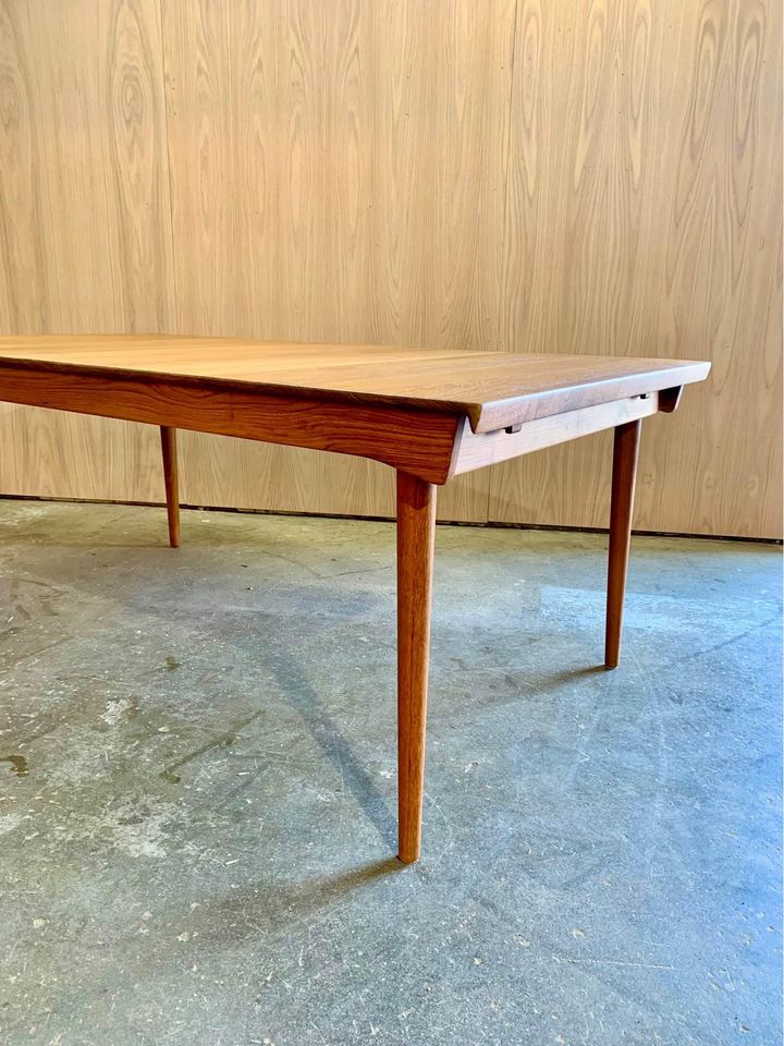 1960s Danish Solid Teak Dining Table by Finn Juhl