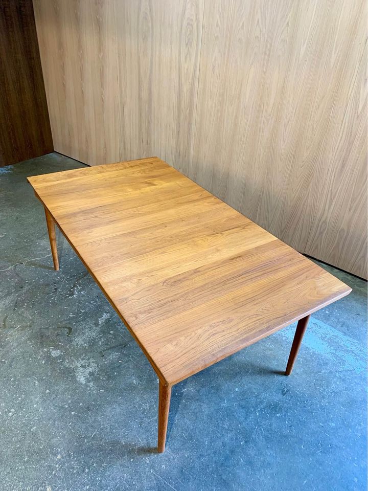 1960s Danish Solid Teak Dining Table by Finn Juhl