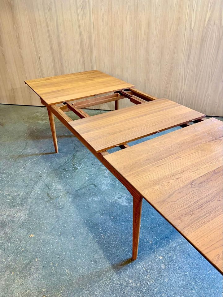 1960s Danish Solid Teak Dining Table by Finn Juhl