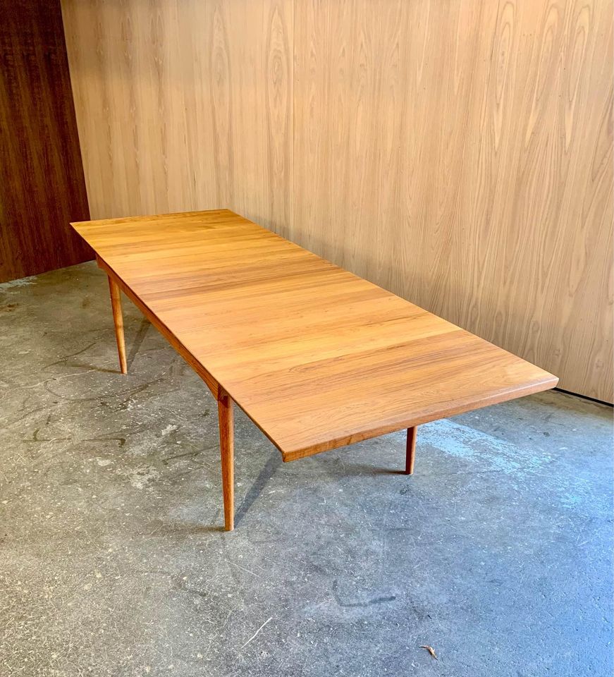 1960s Danish Solid Teak Dining Table by Finn Juhl