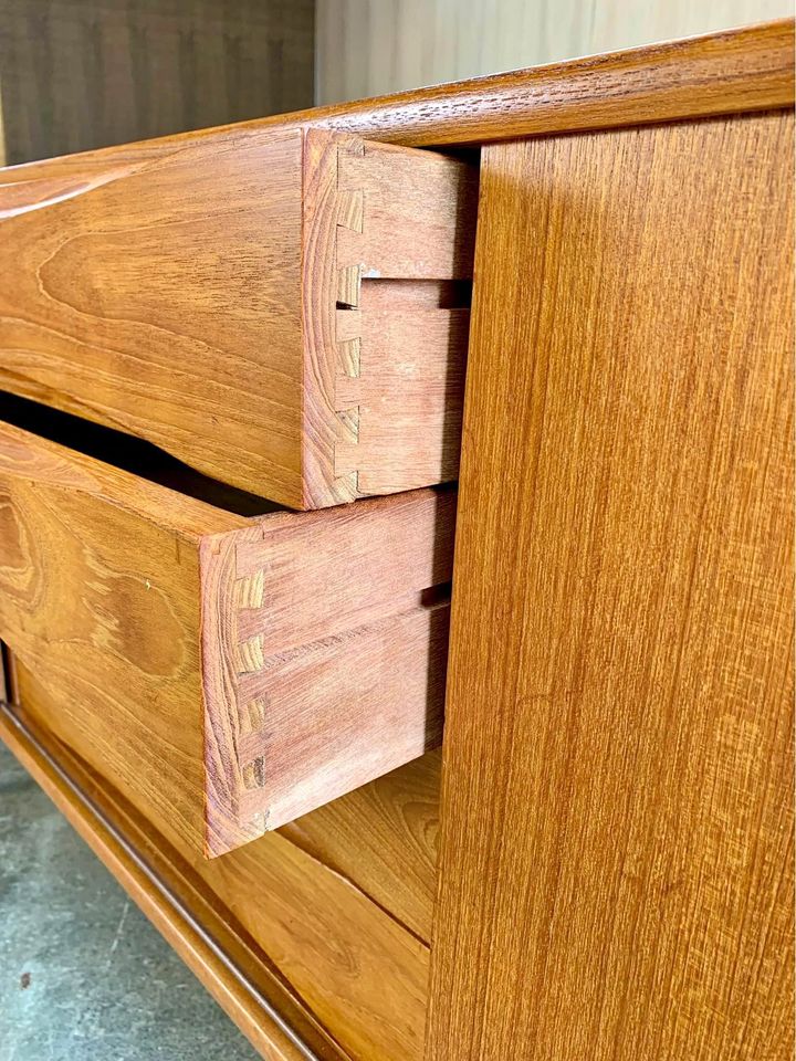 1960s Danish Teak Credenza by Knud Nielsen